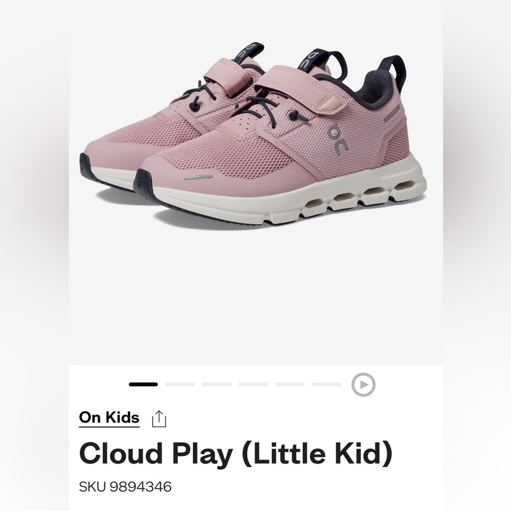 On Kids Cloud Play (Little Kid) Size 2